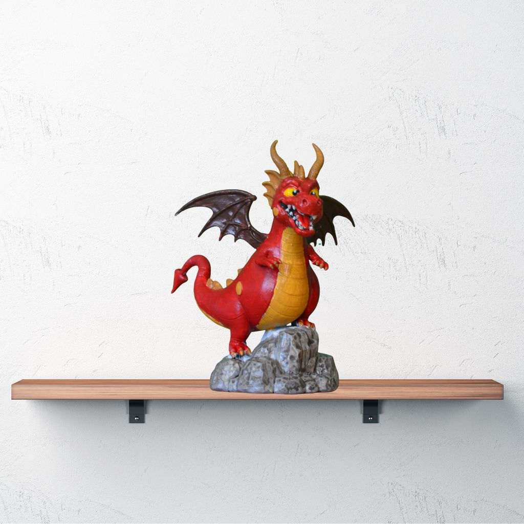 Dragon of Courage Figurine | Hand-Painted Resin Miniature | The Brave Coin