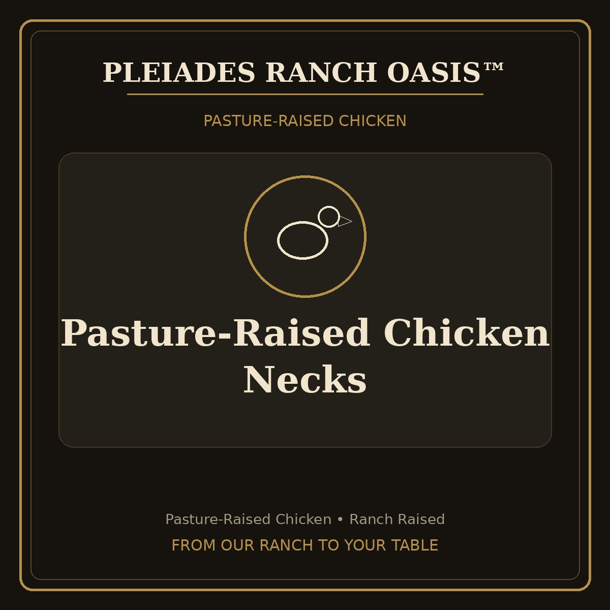 Pasture-Raised Chicken Necks - Pleiades Ranch Oasis