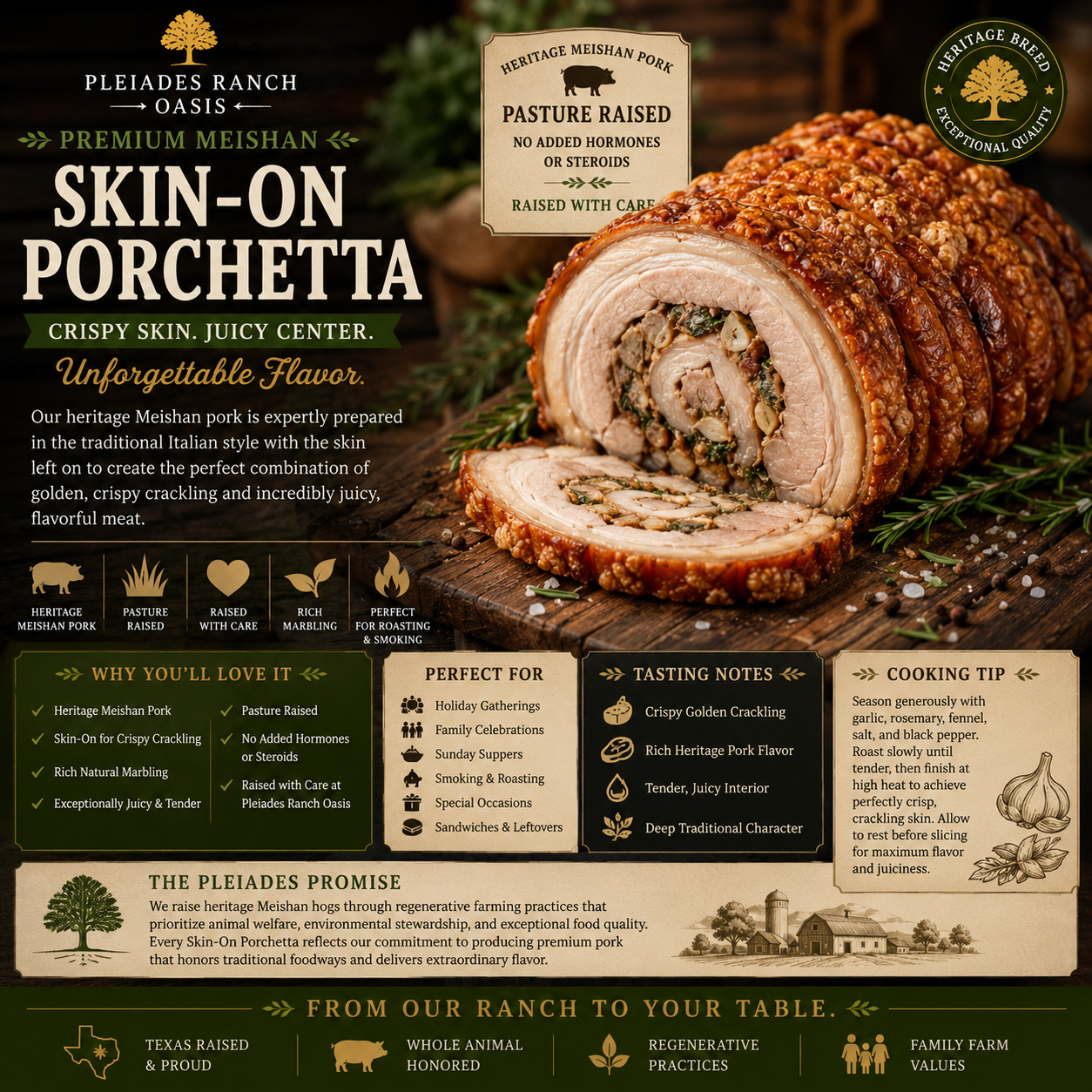 Premium Meishan Skin-On Porchetta
