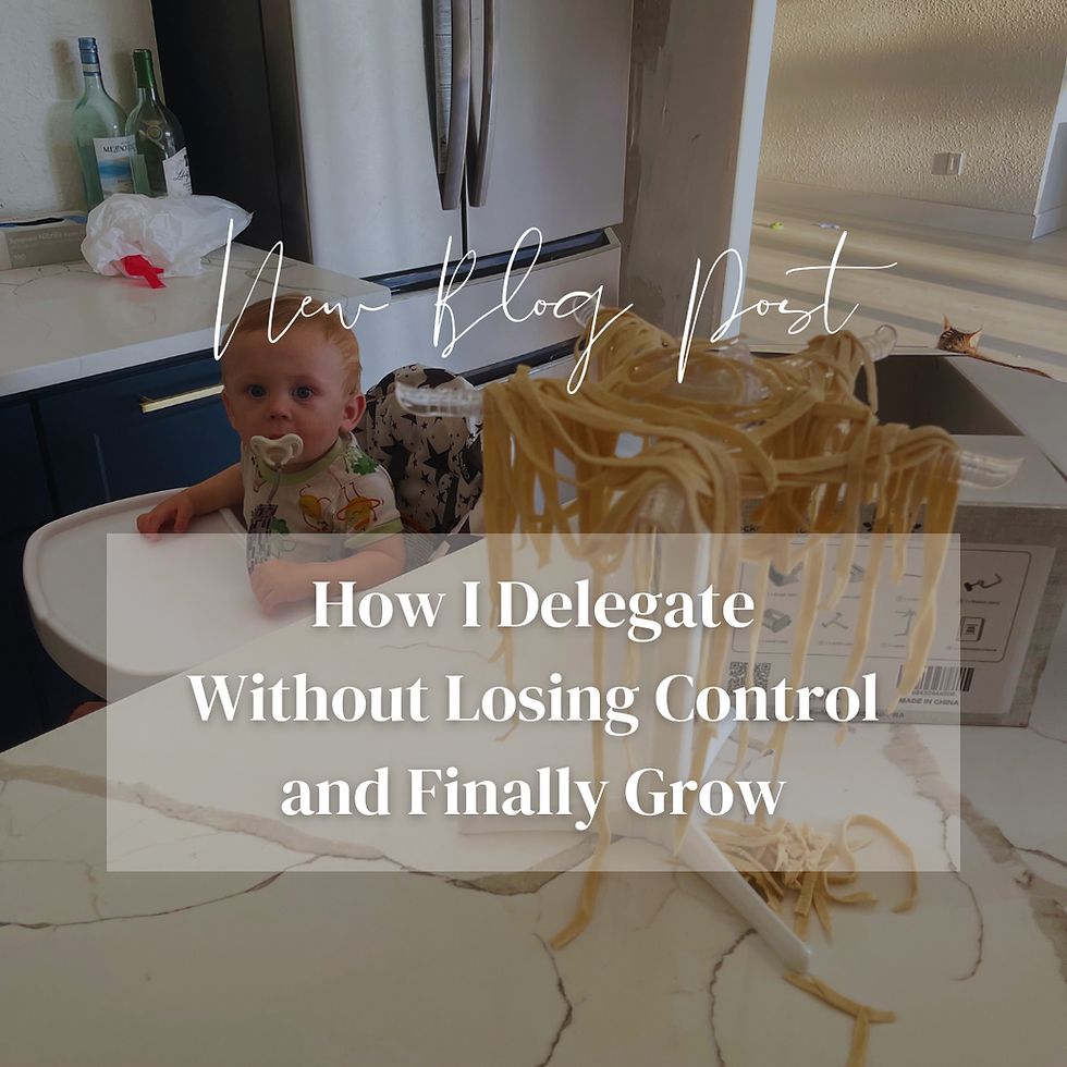 How I Delegate Without Losing Control and Finally Grow