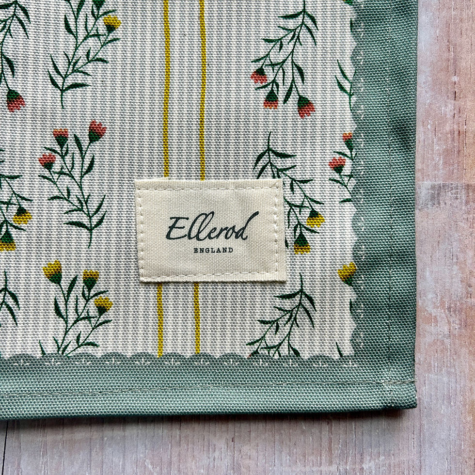 Thumbnail: Buttercup stripe, Made in England, Organic Cotton