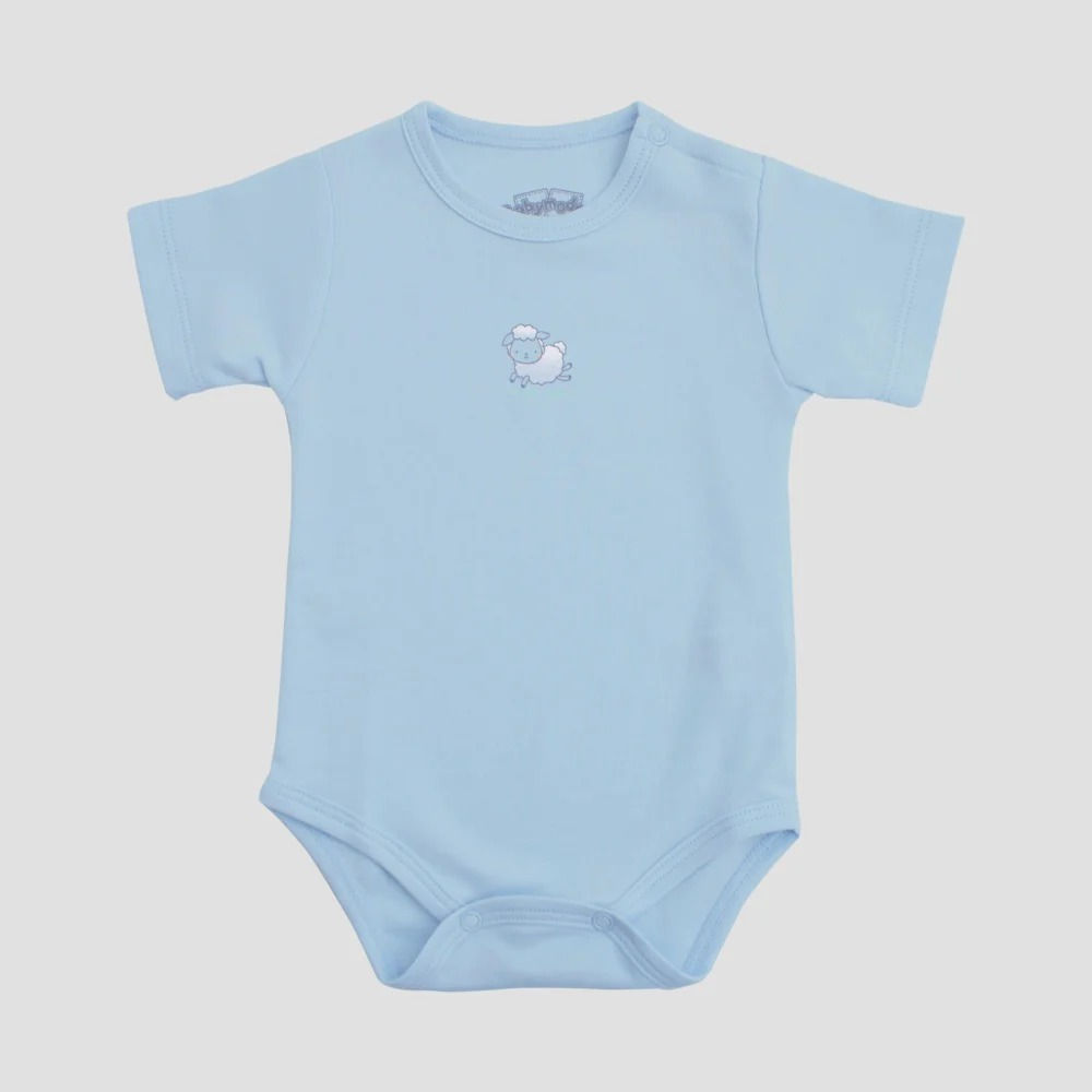 Pilucho M/C Básico Celeste - Baby Modas