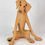 Thumbnail: Wirehaired Vizsla ceramic sitting dog
