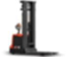 Fully Powered Wrapover Stacker with triplex mast, designed for efficient pallet lifting.