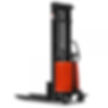 CTE10H Compact Semi-Electric Wrapover Stacker lifting EURO pallets in confined spaces.