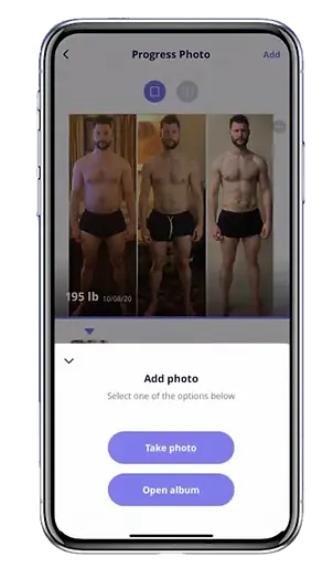 JF Coaching on demand workout programs delivered via Everfit app example before and after