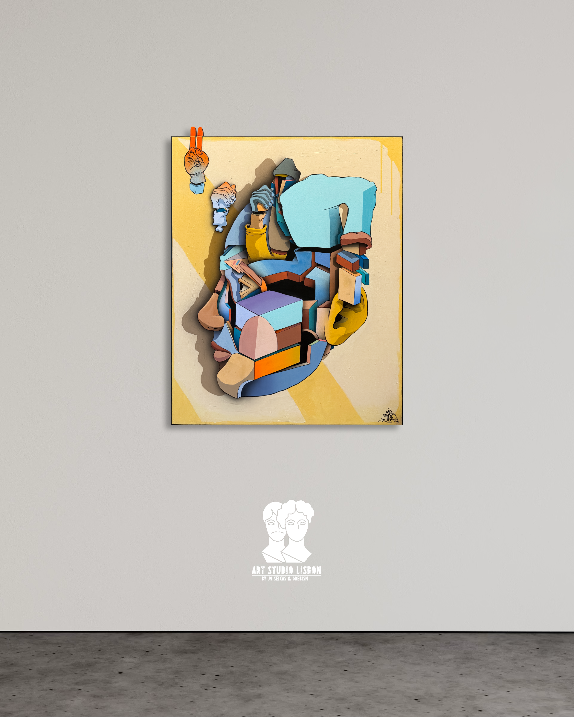 Original painting, street art graffiti style unique artwork certificate of authenticity