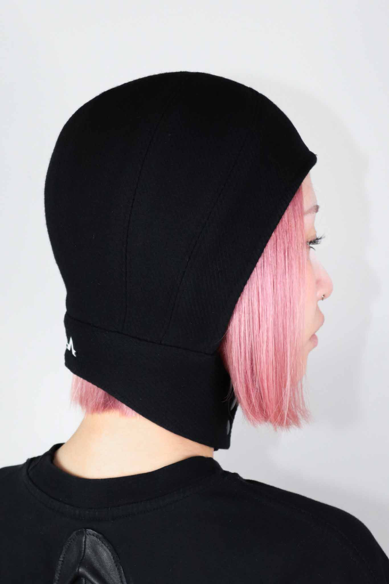 Cashmere wool Aviator in black