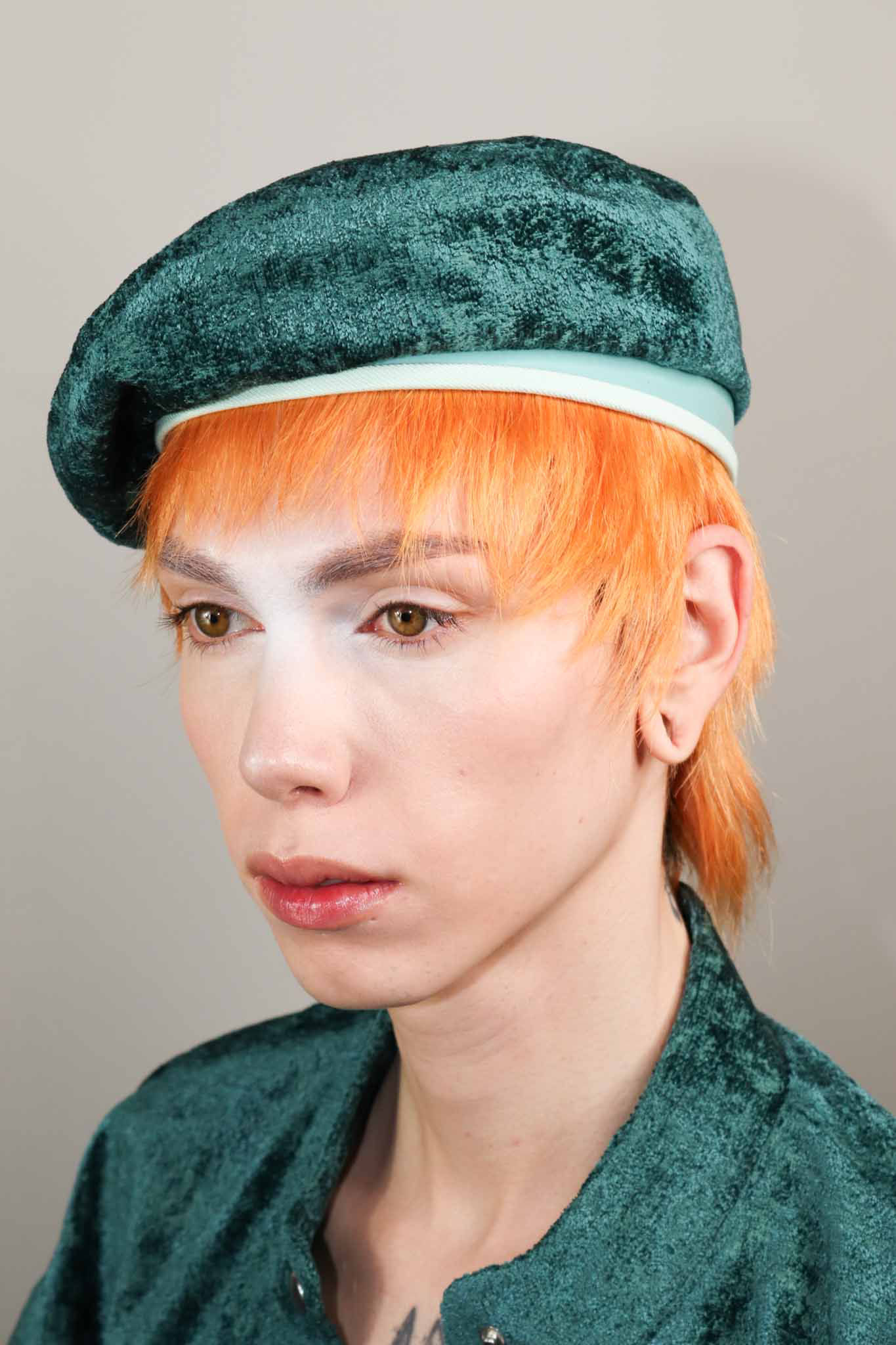 SAMPLE Crushed Velvet Beret