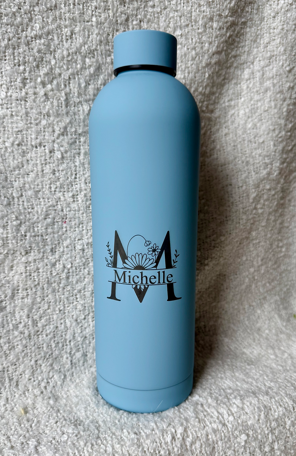 Miniaturbild: Trinkflasche - Monogramm Blume