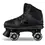 Thumbnail: (BLACK) Crazy Skate Size Adjustable Hi-Top Roller Skates