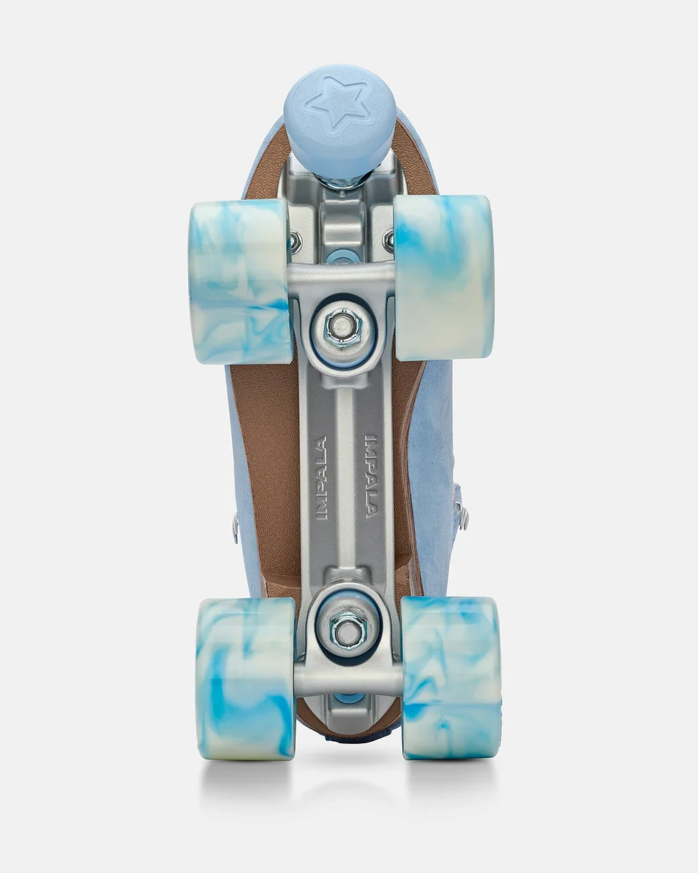 Thumbnail: Impala Samira Suede Rollerskate - Dusty Blue