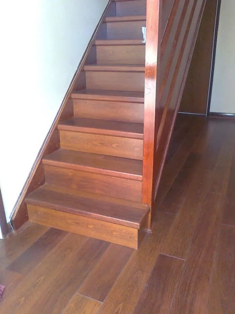 Wooden flooring in a hallway