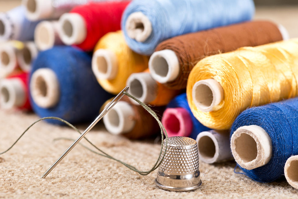 sewing thread and needles