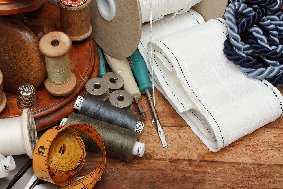 sewing and haberdashery items