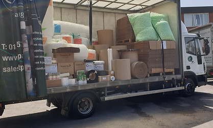 packing products being delivered