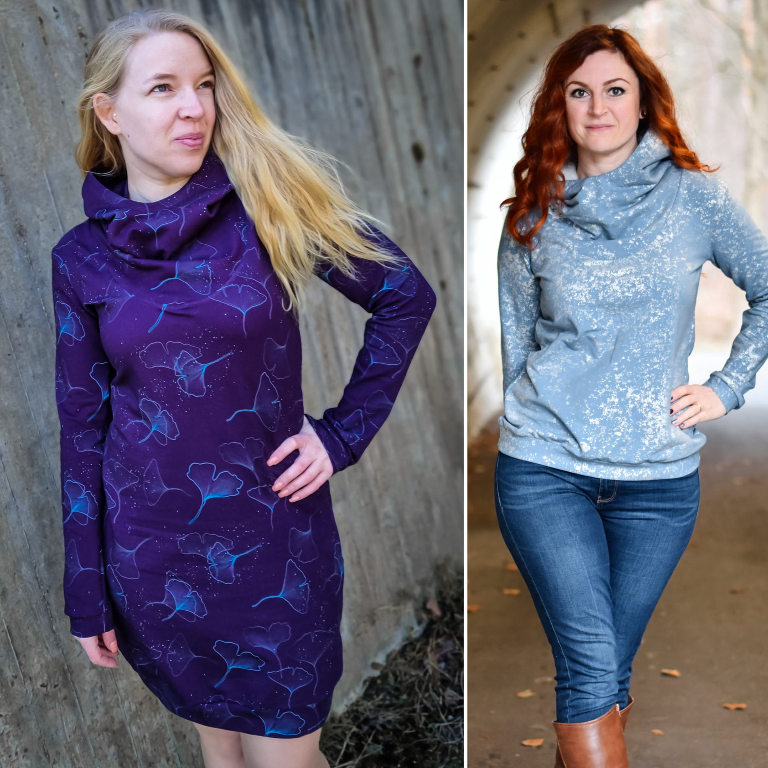 E-Book Schnittmuster WEIDENKÄTZCHEN DAMEN Pulli/Kleid Gr. 34–54