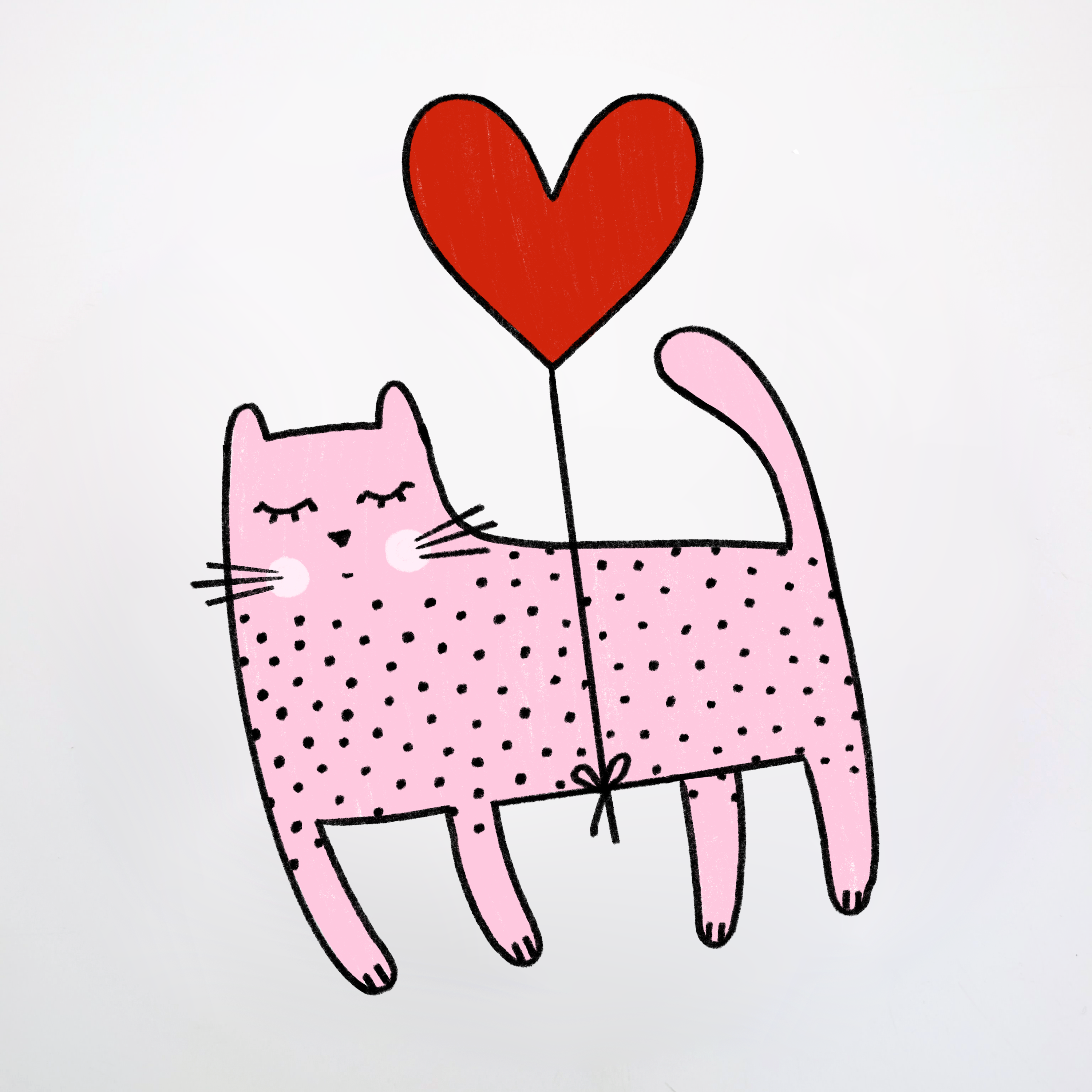 KatzeHerz 12cm STICKDATEI