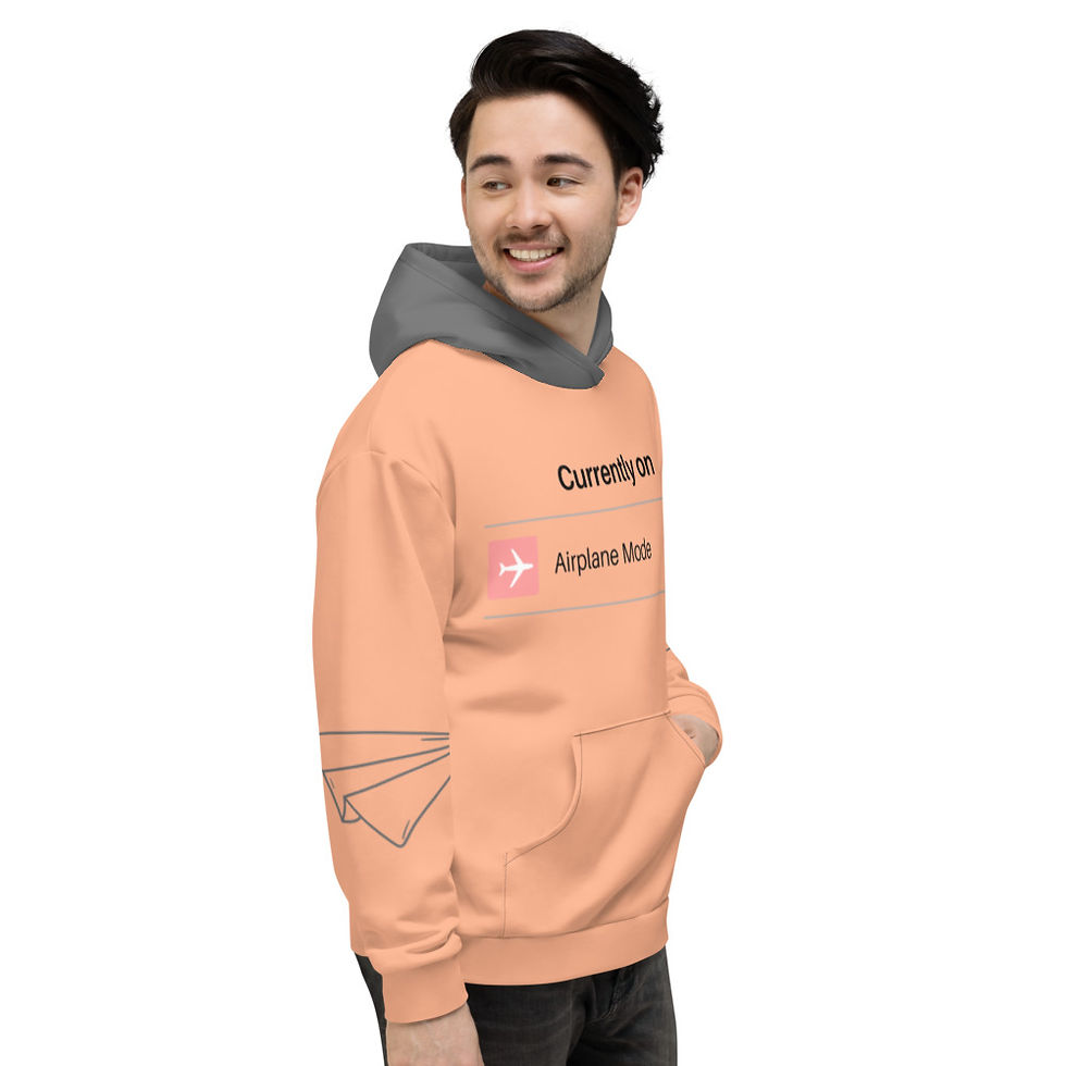 Thumbnail: Currently on Airplane Mode Unisex Hoodie
