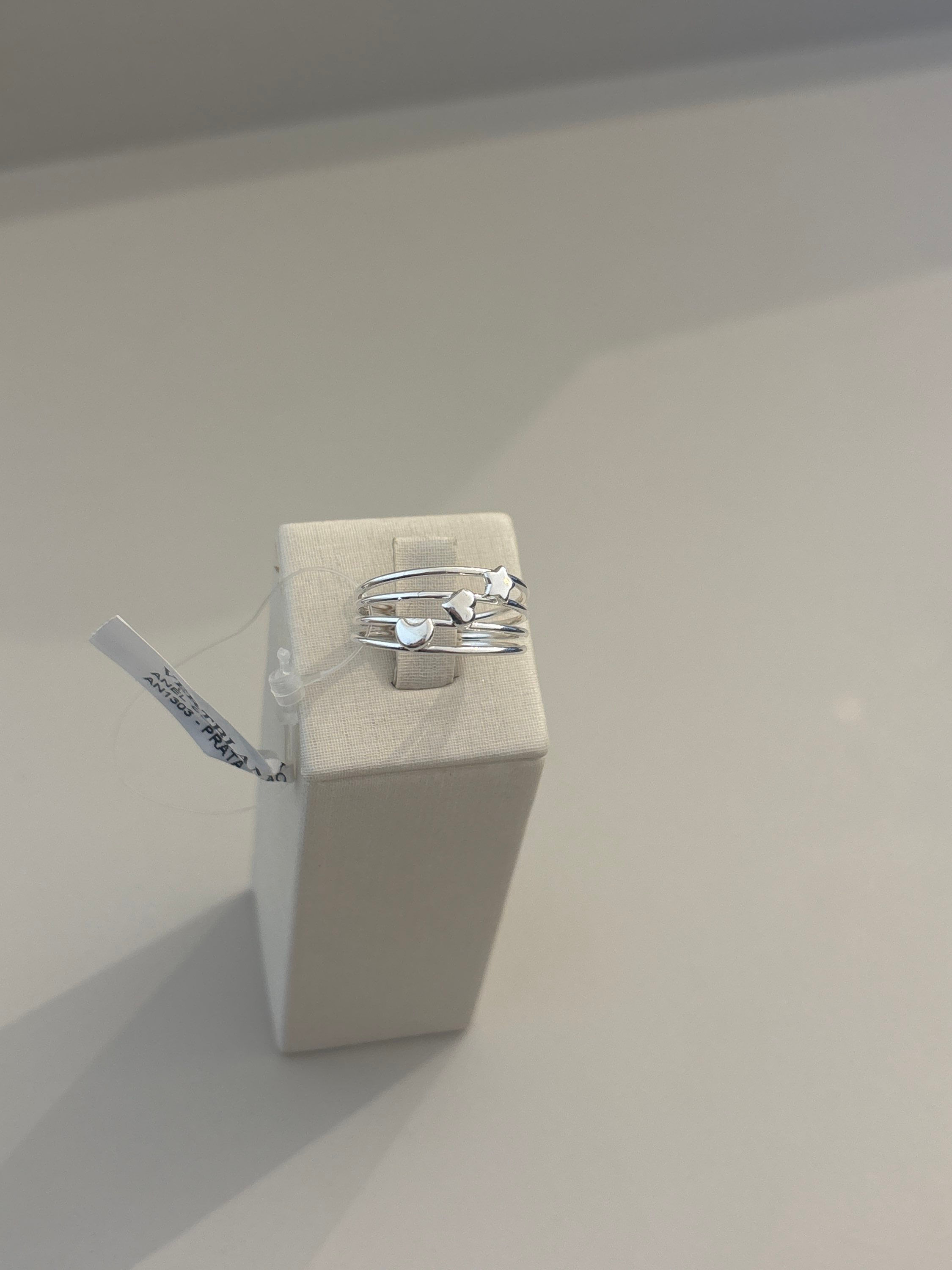 Anel Estrelado Prata 