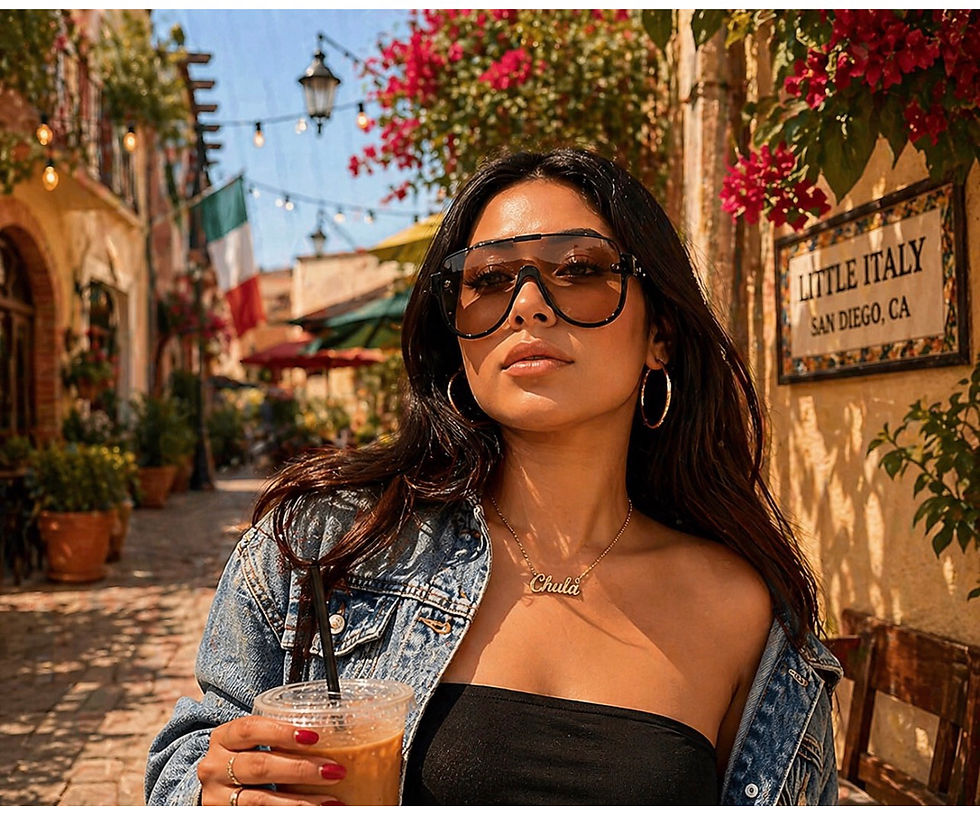 Miniatura: Oversized Ghost Visor Sunglasses – Futuristic Luxury Shield Shades