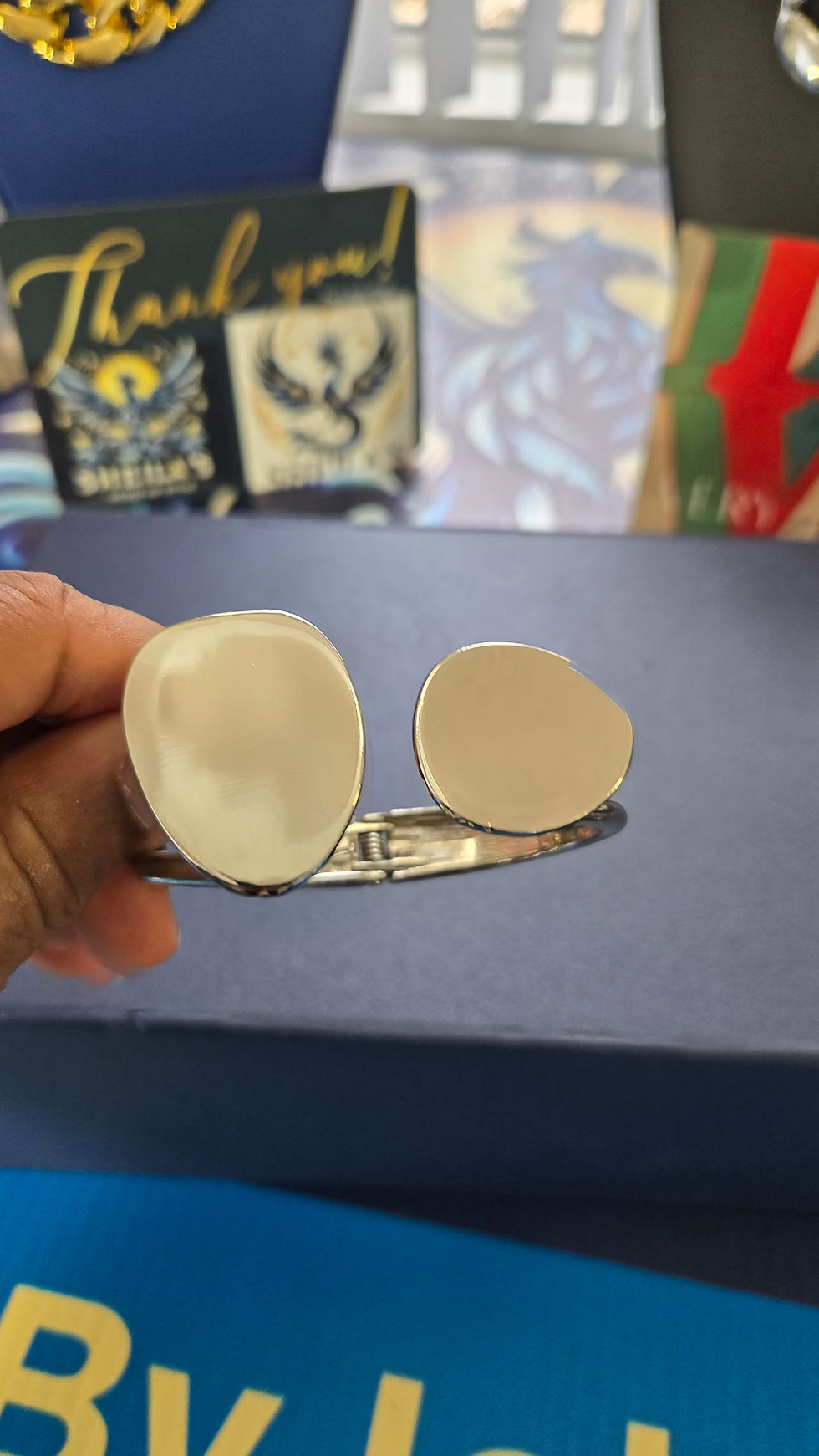 Miniatura: Silver Open Cuff Bangle Bracelet Minimalist Adjustable Statement