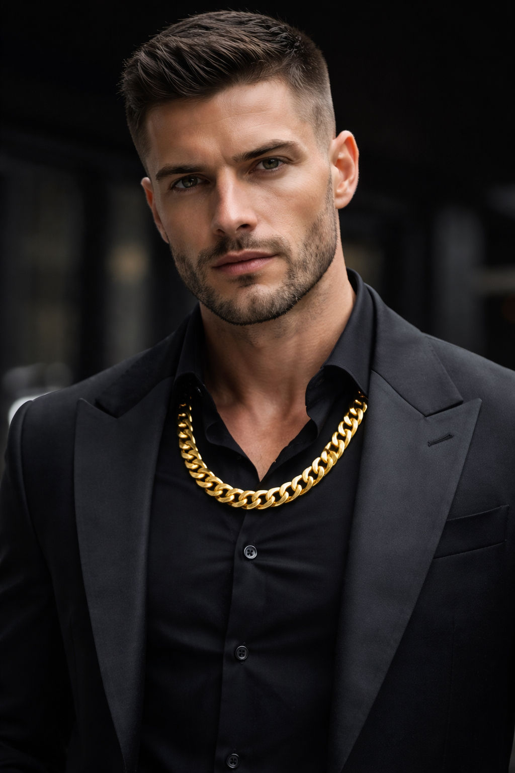 18” 18K Gold Plated Cuban Link Chain – Stainless Steel Men’s Necklace