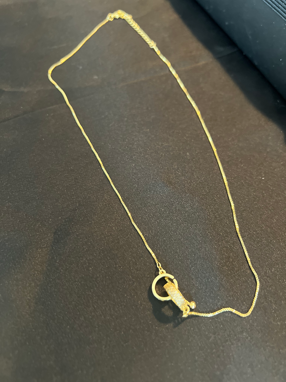 Miniatura: 18' GOLD PLATED DOUBLE RING NECKLACE