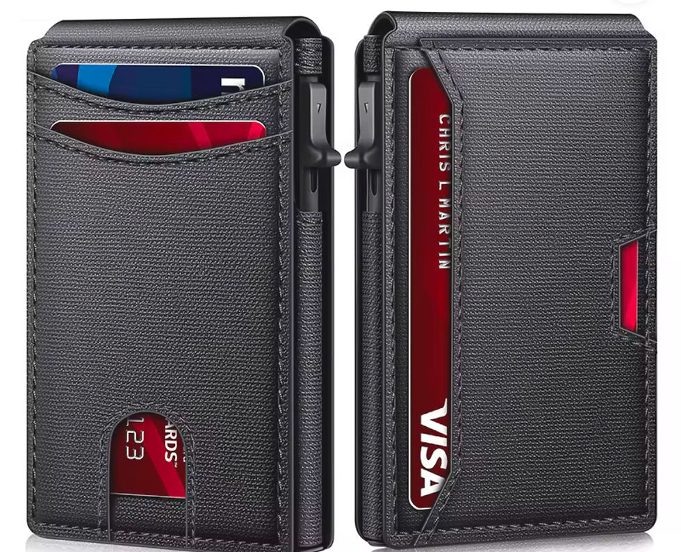 Miniatura: Slim RFID-Blocking Carbon Fiber Men’s Wallet 