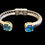 Thumbnail: Blue Square Rhinestone Bangle