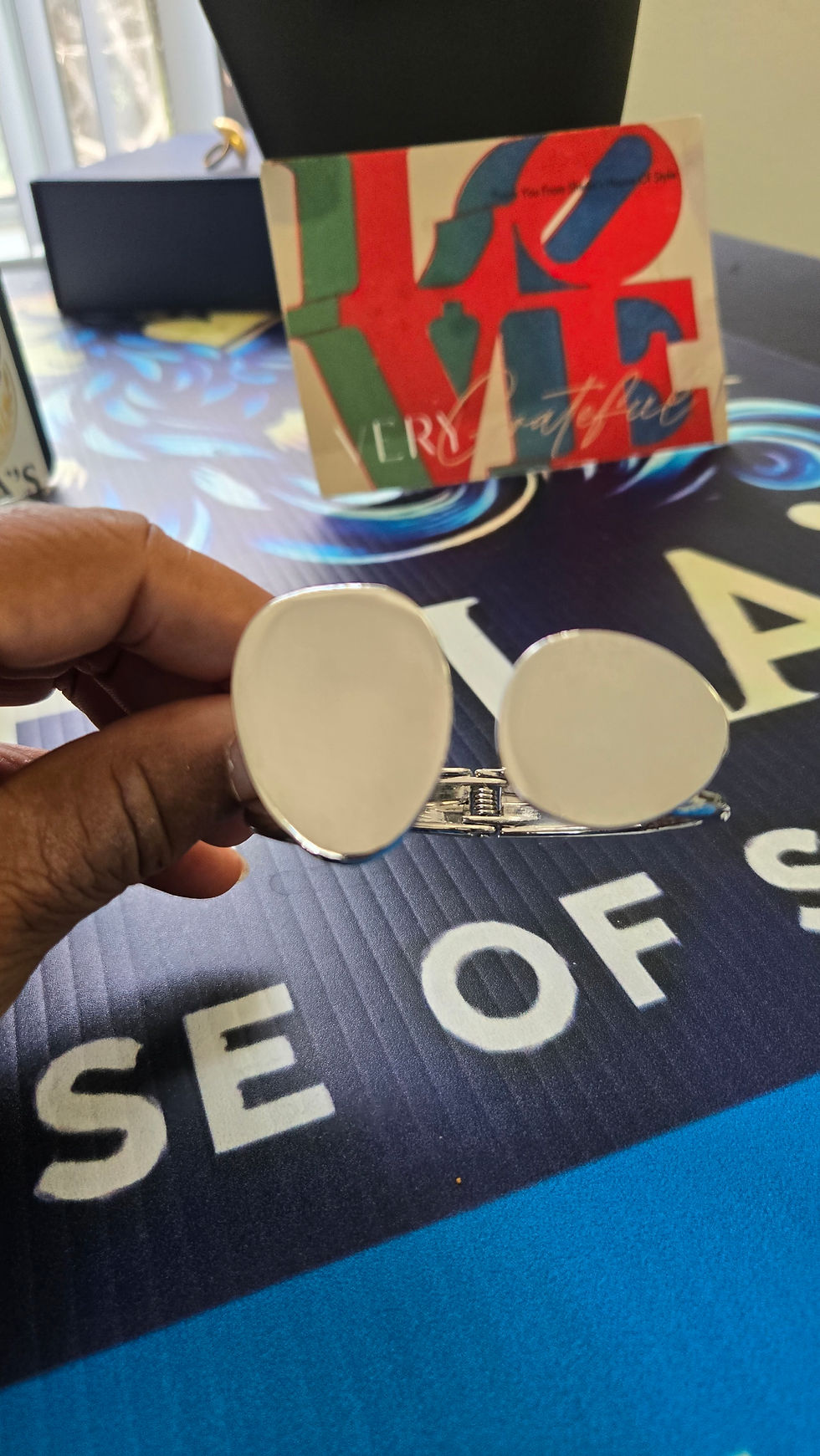 Miniatura: Silver Open Cuff Bangle Bracelet Minimalist Adjustable Statement