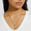 Thumbnail: Square CZ Two-Tone Necklace & Bracelet Set – Gold/Silver Link Jewelry