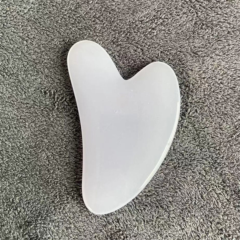 Thumbnail: Gua Sha Board Body Massage Tool Beeswax Guasha Scraping Facial Scrapping Plate B
