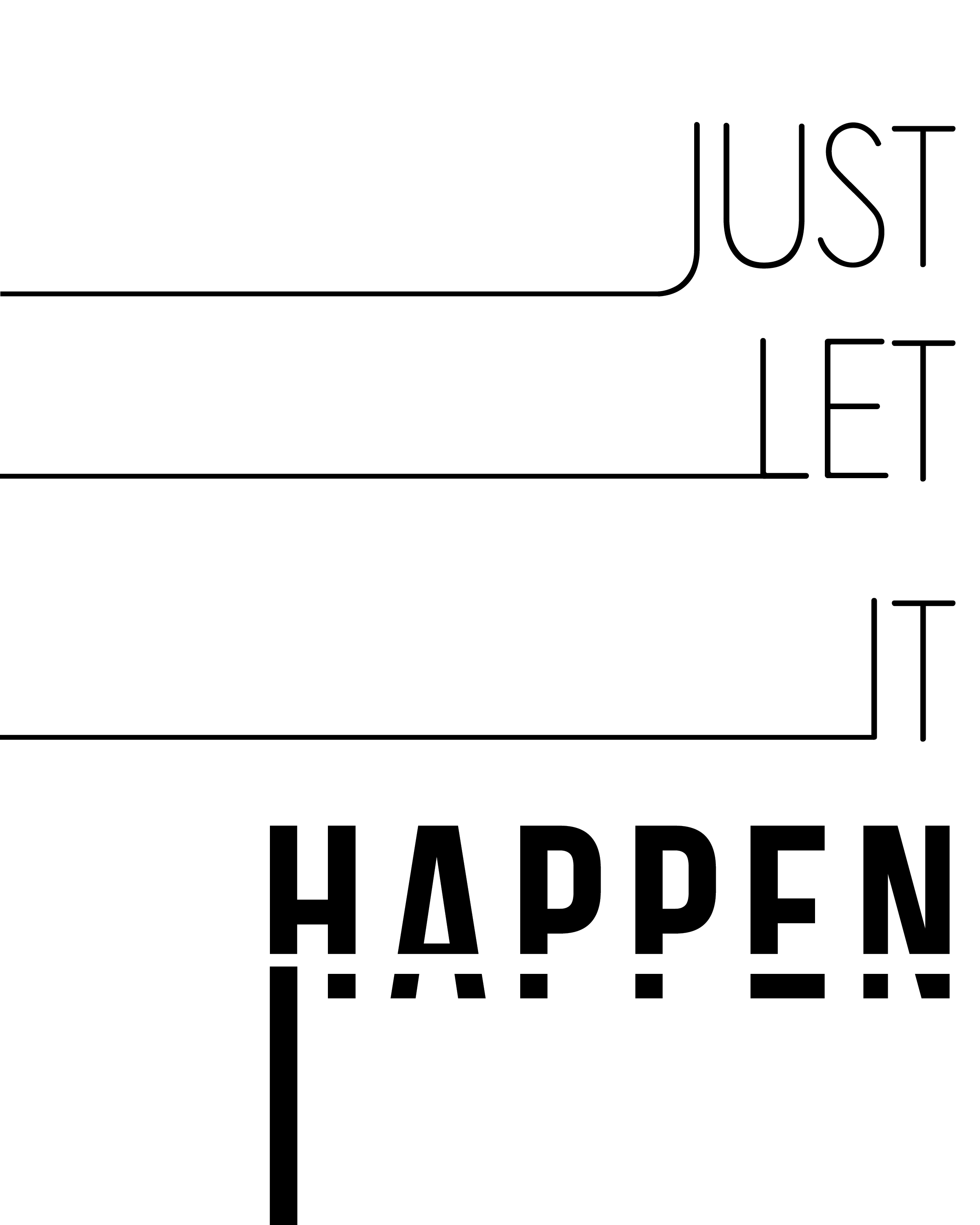 just let it happen