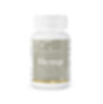 Hemp supplement bottle