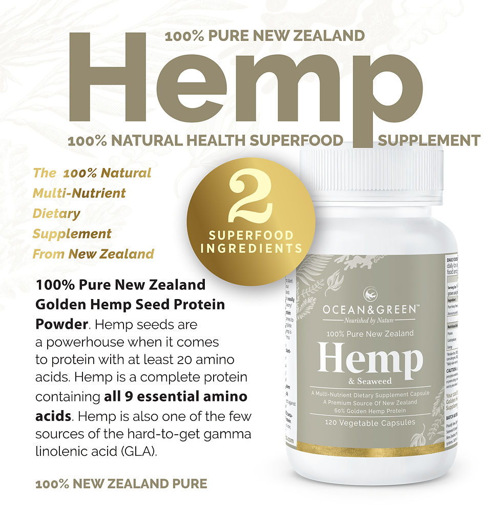 縮圖：Hemp supplement bottle with ad marketing