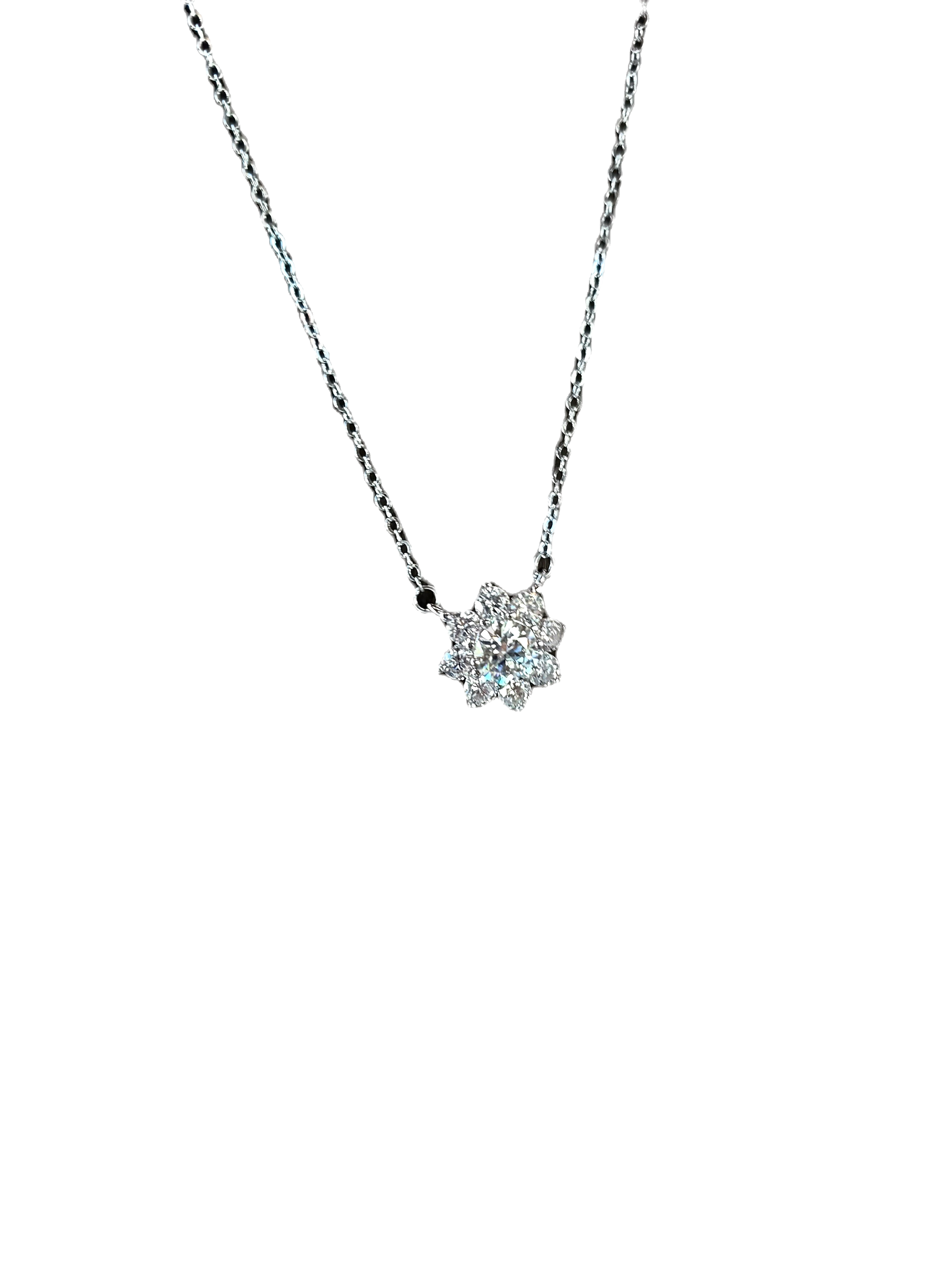 037 moissanite שרשרת יהלומי