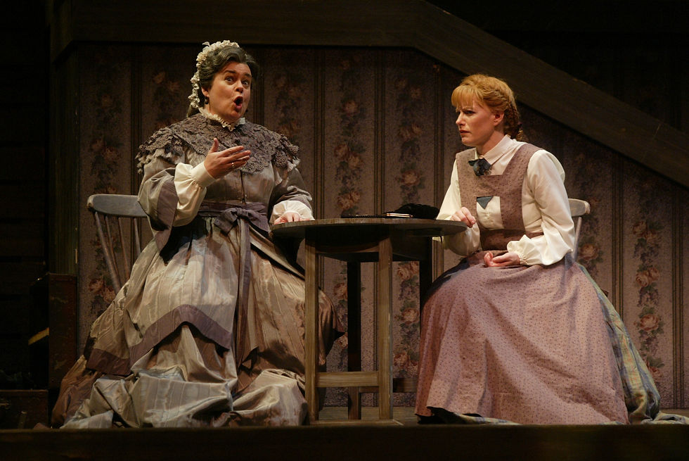 Kathryn Cowdrick (Cecilia March) and Jennifer Dudley (Jo March). Photo by Ellen Appel.