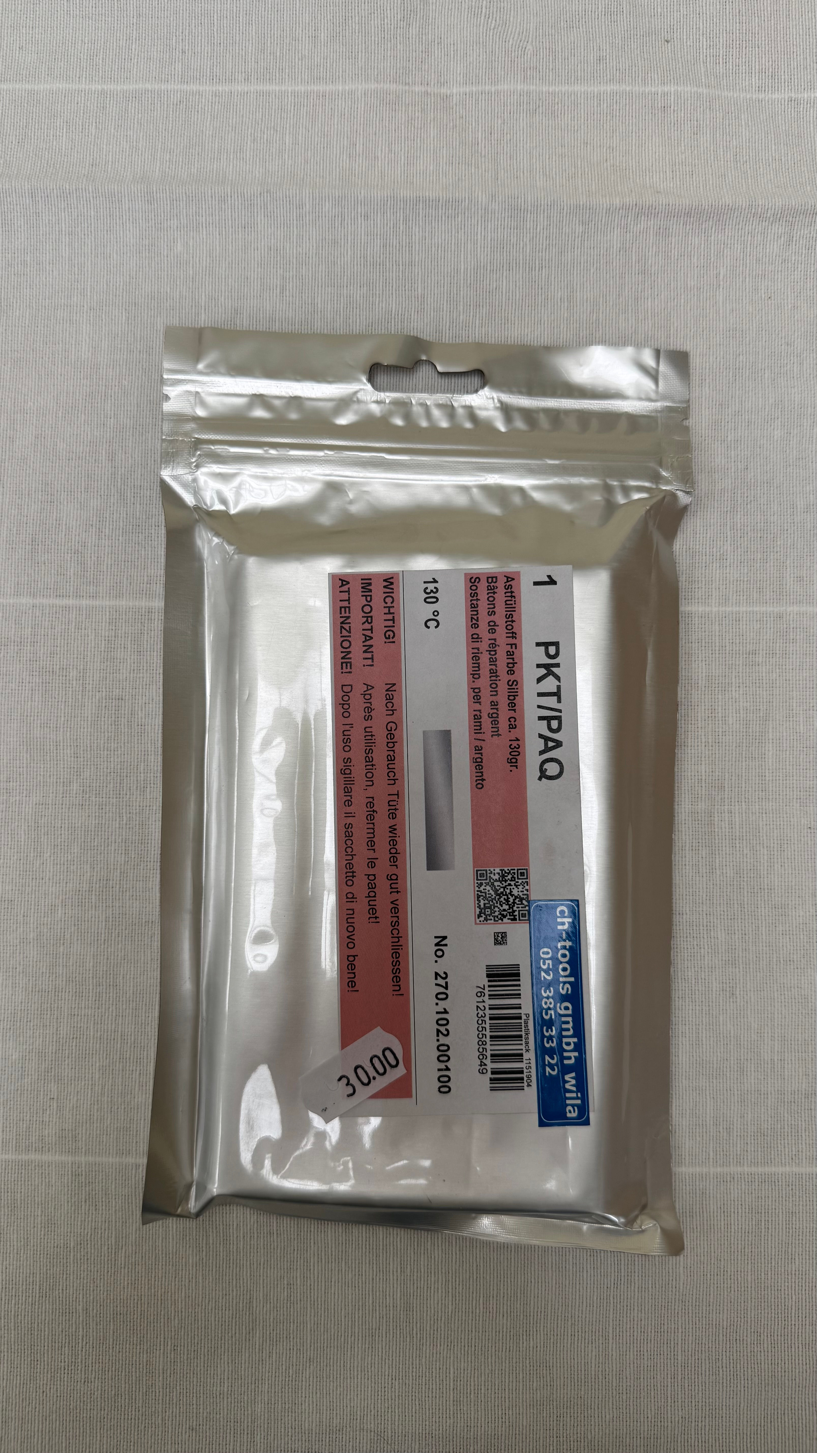 WoodRepair Astfüller Silber