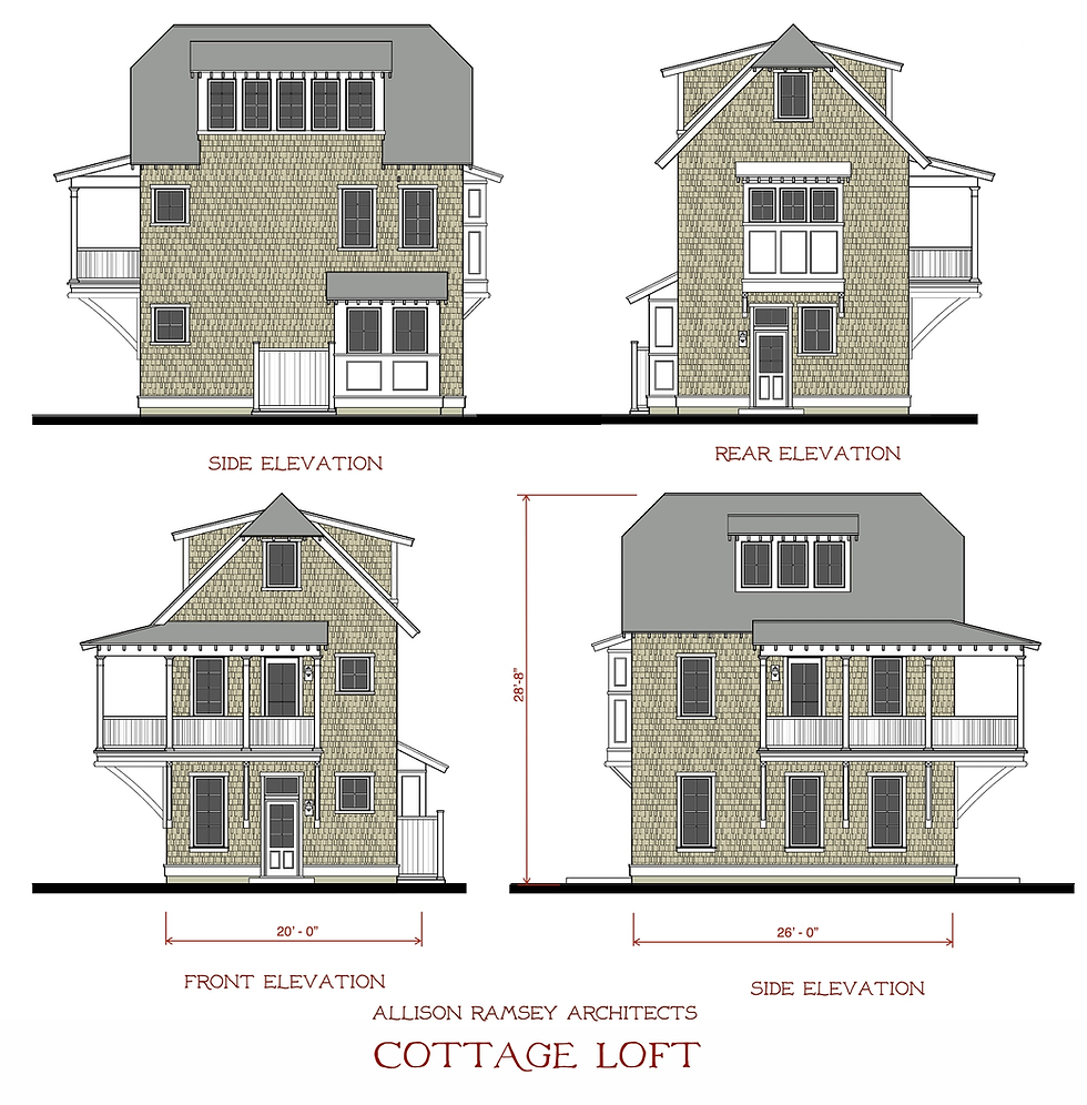 Cottage Loft Elevations 3