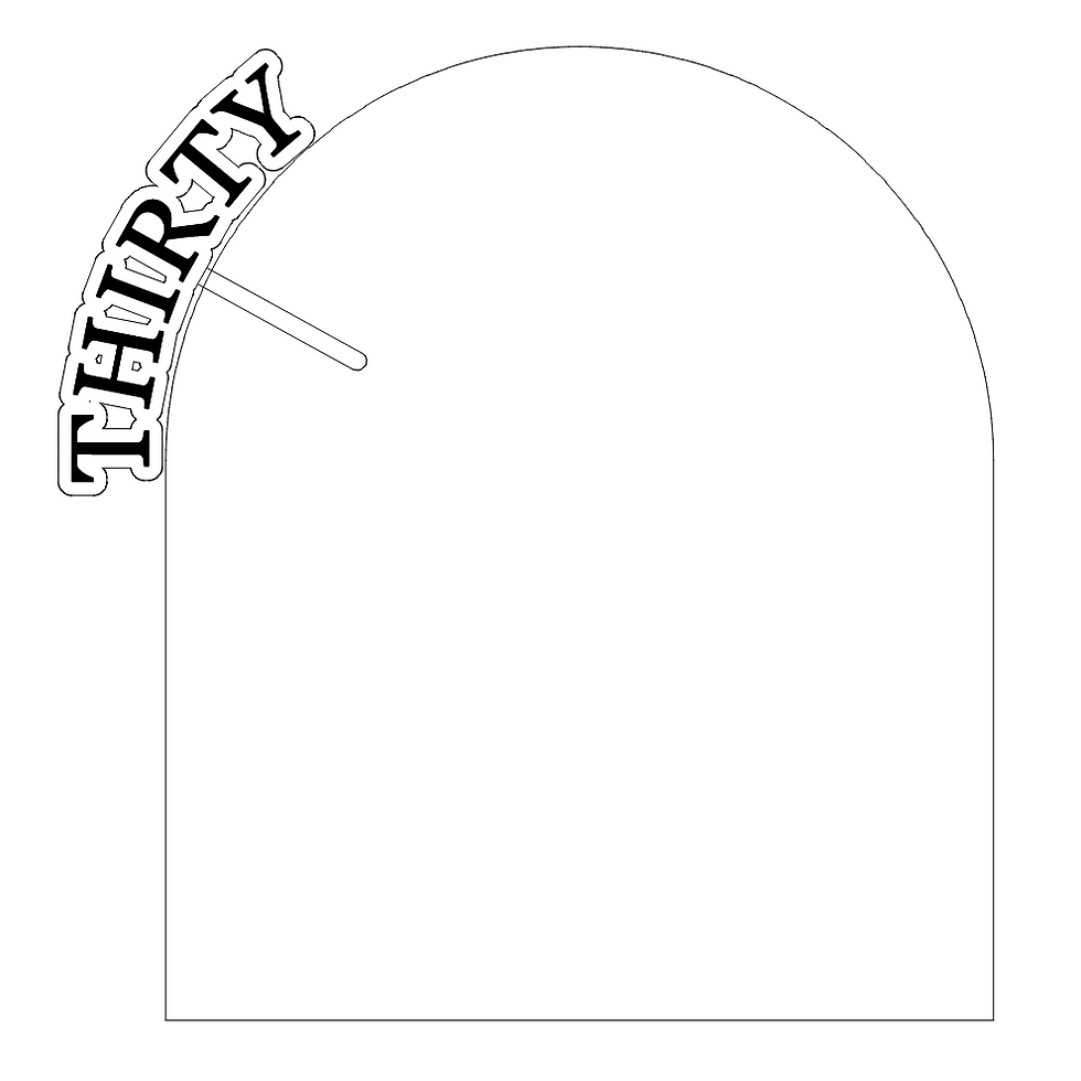 Thumbnail: Semi Side Floating Arch Cake Topper
