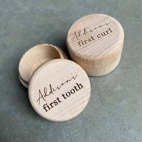 Tooth/Curl Keepsake Box