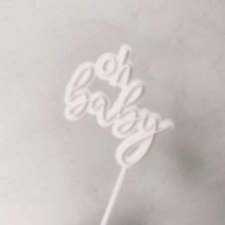 Oh Baby Cake Topper