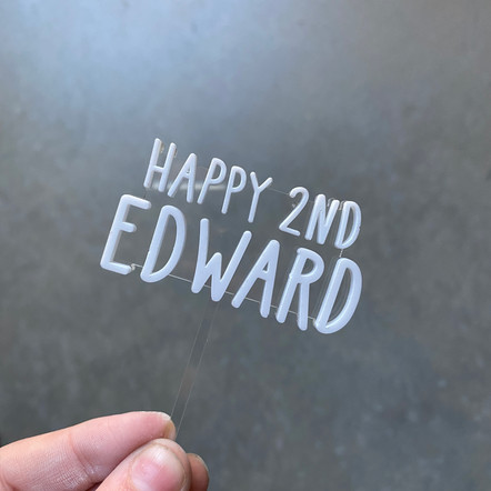 Custom Predesigned Cupcake Topper
