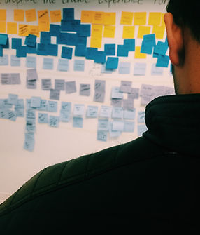 technology industry with agile scrum board