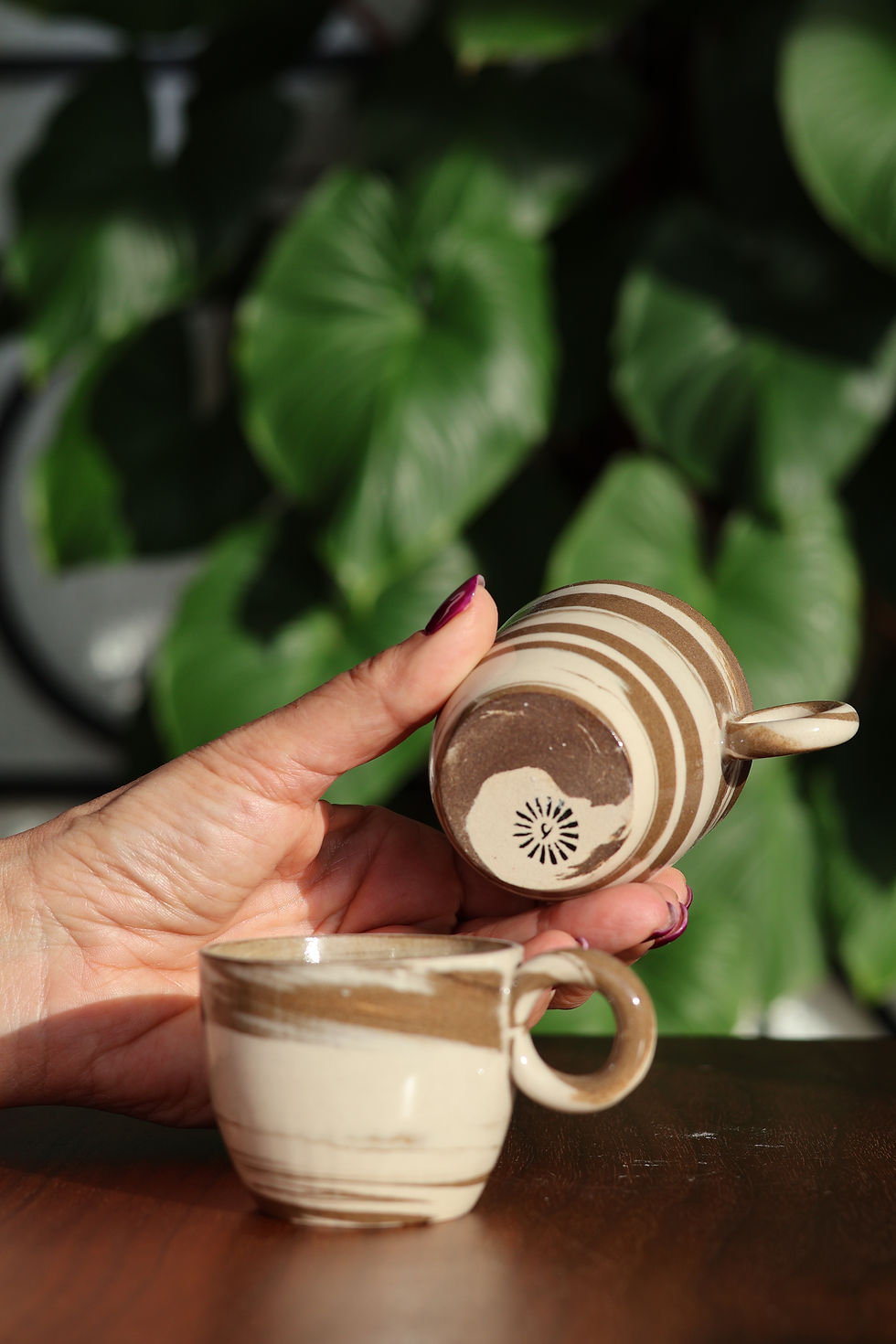 Miniature : DUO tasses en terre mêlée
