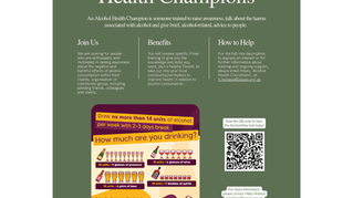 Alcohol Health Champions - New Training Date 18th November