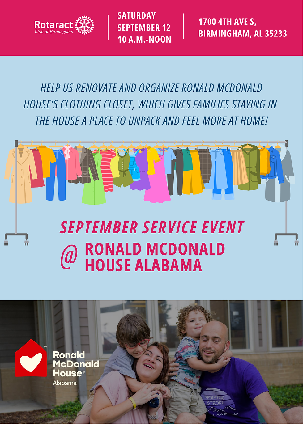 Ronald McDonald House Club Service Event