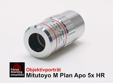 Objektivporträt Mitutoyo M Plan Apo 5x HR