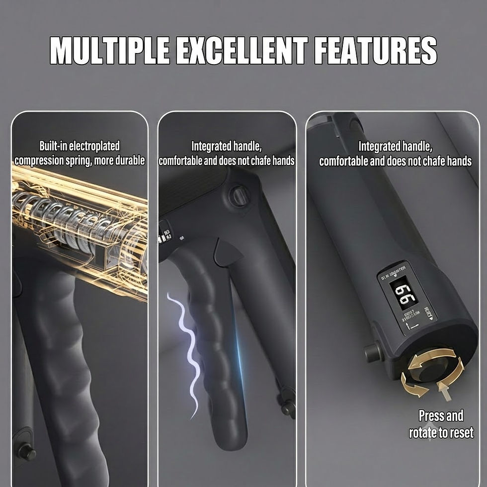 Thumbnail: Adjustable Hand Grip Strength Trainer with Digital Counter